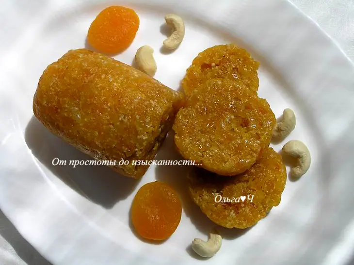 Батончик из кураги с кунжутом и кешью: шаг 5