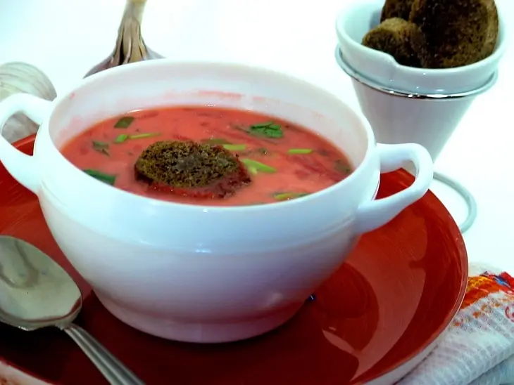 "підбиваний" борщ с чесночными крутонами ( тест –драйв): шаг 8