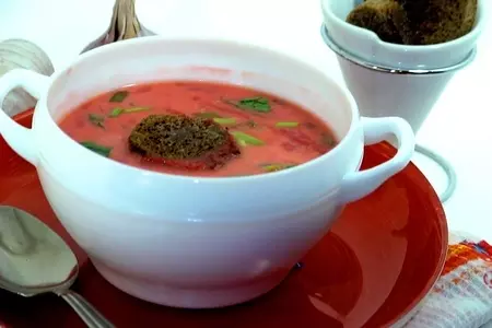 "підбиваний" борщ с чесночными крутонами ( тест –драйв): шаг 8