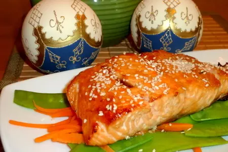Лосось терияки с овощами: шаг 8