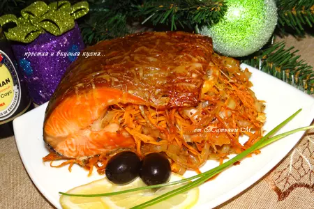 Форель, запеченная на морковно-луковой подушке: шаг 9
