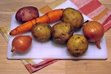Кулеш с копченым салом: шаг 5