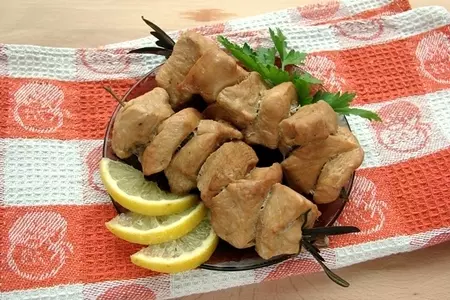 Куриные шашлычки на шпажках из розмарина: шаг 5