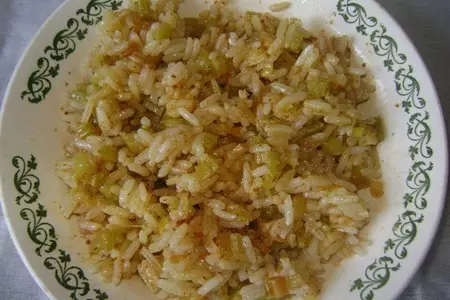 Мясной рулет с разноцветным рисом: шаг 9