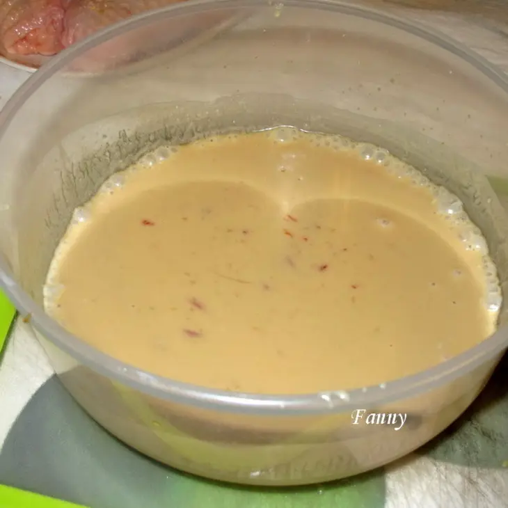 Цыпленок в кокосовом маринаде с сальсой из ананаса и киви: шаг 3