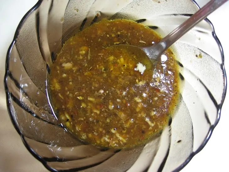 Курица, фаршированная фасолью с макаронами: шаг 2
