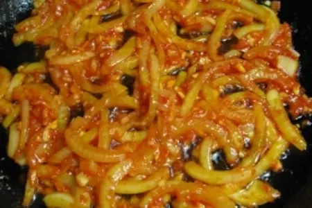 Курица, фаршированная фасолью с макаронами: шаг 6