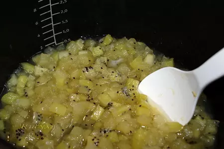 Конфитюр из яблок и киви. тест-драйв.: шаг 4