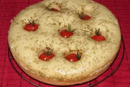 Фокачча с черри и розмарином (тест - драйв): шаг 8