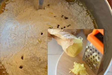 Апельсиновый кекс с марципаном: шаг 4
