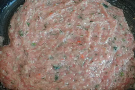 Новогодний мясной шар: шаг 1