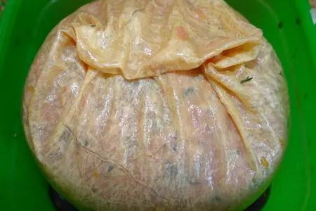 Новогодний мясной шар: шаг 3