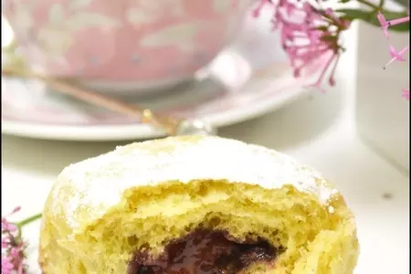 Булочки с ржаной мукой и ежевичным джемом.: шаг 6