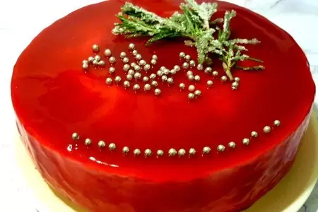 Клюквенный торт “огонь рождественской свечи”: шаг 26
