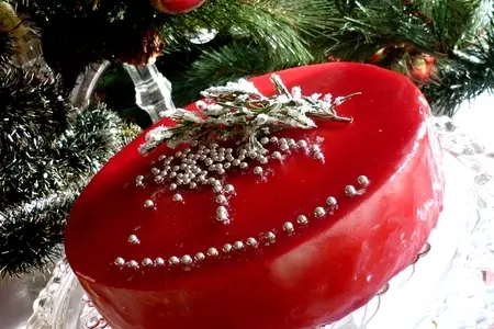 Клюквенный торт “огонь рождественской свечи”: шаг 27