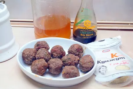 Мясные шарики в медовой глазури и кунжуте.: шаг 3