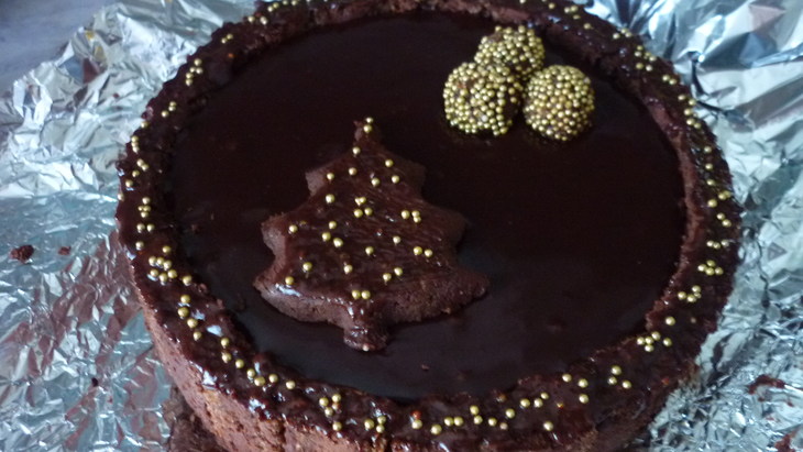 Шоколадно-клюквенный торт “в ожидании чуда” : шаг 15