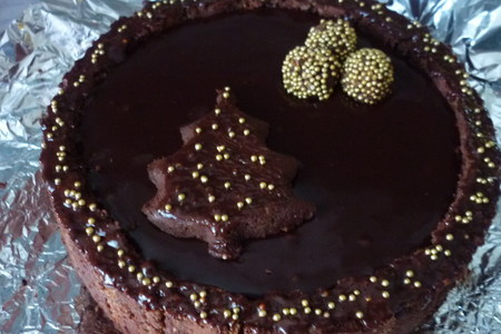 Шоколадно-клюквенный торт “в ожидании чуда” : шаг 15