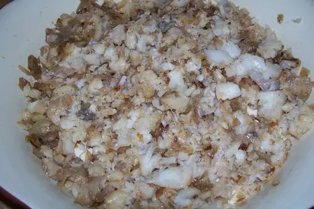 Тыквенный пармантье с морским окунем: шаг 5