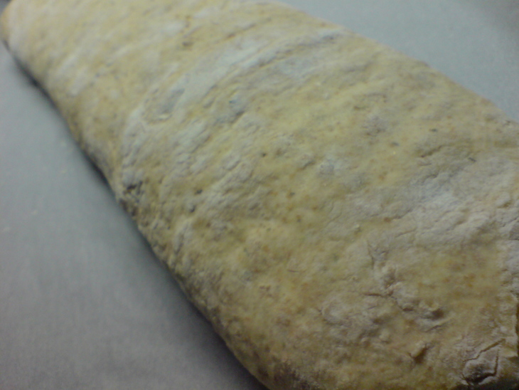 Провинциальный бургундский хлеб// цельнозерновой с маслинами: шаг 6