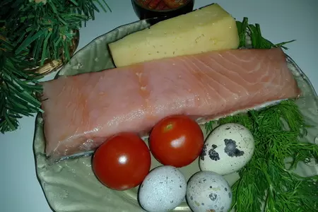Сырное лукошко с семгой.: шаг 1