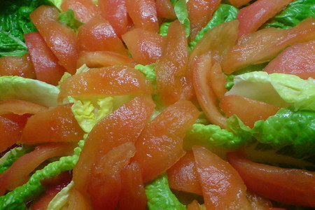 Салат с томатами и куриной печенью: шаг 3