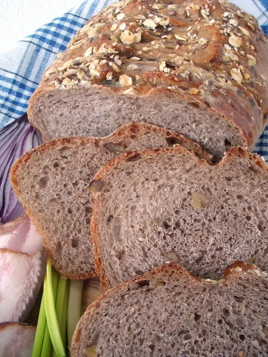 Хлеб мультизлаковый с грецким орехом.: шаг 14