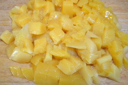 Быстрый пирог на фруктозе с манго, миндалем и медовым ароматом: шаг 2