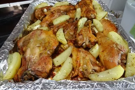 Индейка с аджикой и картофелем: шаг 6