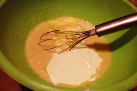 Шоколадный кекс с клюквой: шаг 2