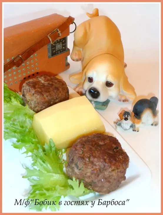Мясные биточки, фаршированные сыром (кинокулинарный фм): шаг 5