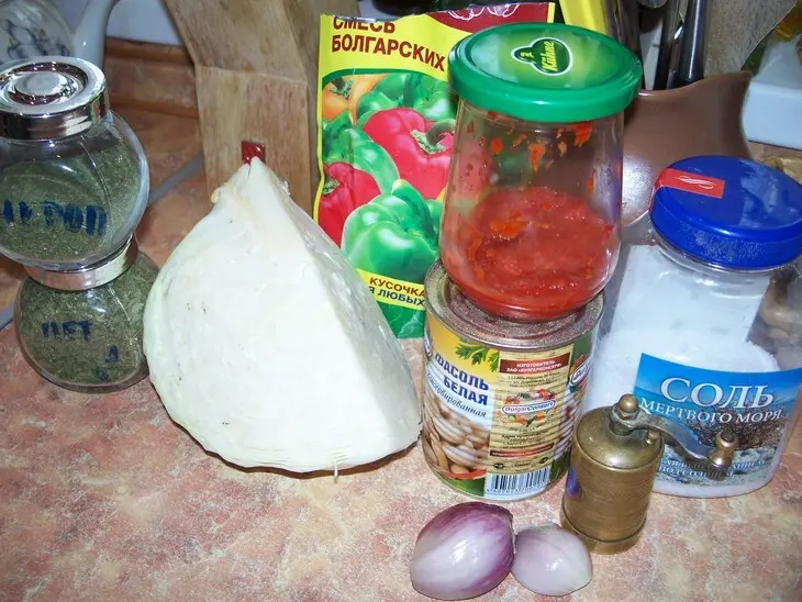 Щи не с лягушками, а с фасолью.: шаг 1