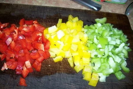 Салат из чечевицы с брынзой и овощами: шаг 4