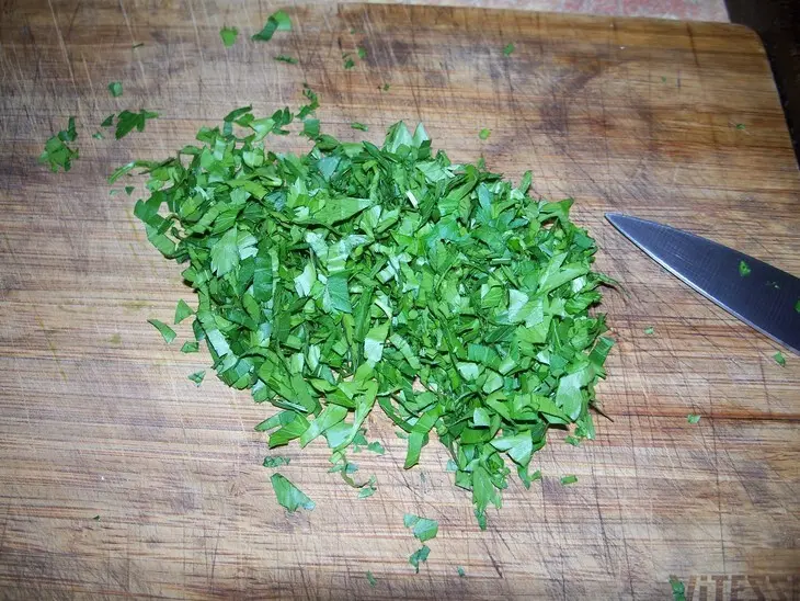 Салат из чечевицы с брынзой и овощами: шаг 7