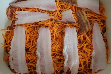 Куриная печень, запеченная с картофелем и беконом: шаг 4