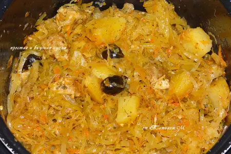 Солянка из квашеной капусты, свинины и маслин: шаг 4