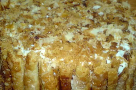 Торт  со  слоёным тестом и  кремом из рикотты // „torta sfogliette bohemien“//сальваторе де ризо: шаг 8