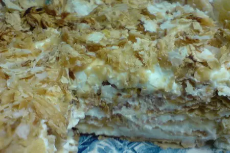 Торт  со  слоёным тестом и  кремом из рикотты // „torta sfogliette bohemien“//сальваторе де ризо: шаг 9