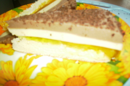 Тортик желейный "ванильно-шоколадный": шаг 2