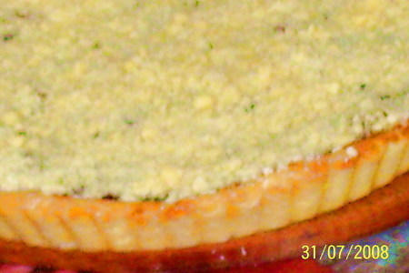 Песочный пирог с джемом  и посыпкой "штрейзель": шаг 7