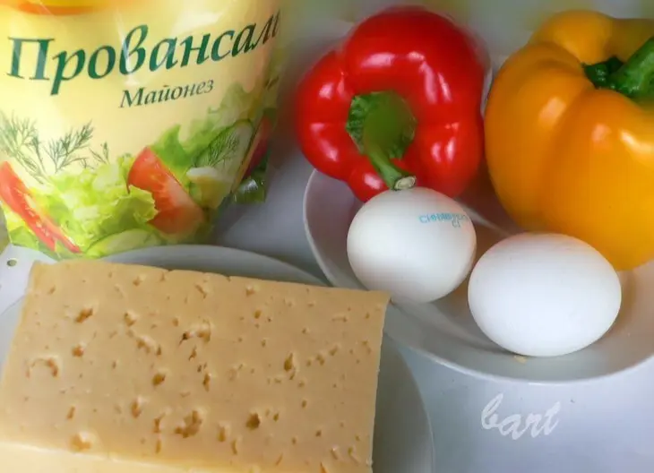 Перец фаршированный сыром: шаг 1