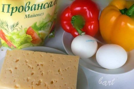 Перец фаршированный сыром: шаг 1
