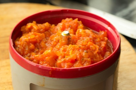 Меланзана рипьено с томатным соусом (фаршированные баклажаны): шаг 8