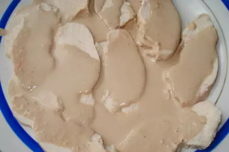 Куриная грудка под соусом из тунца: шаг 5