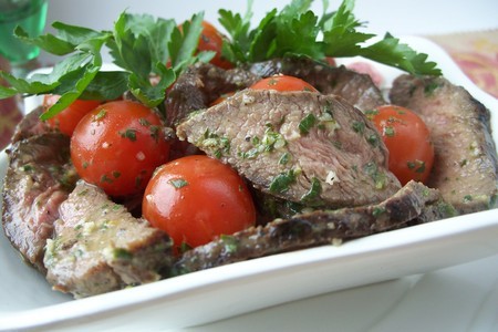 Страчетти, салат из говядины- гриль: шаг 6