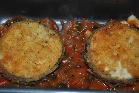 Melanzane alla parmigiana (пармиджана из баклажанов): шаг 13