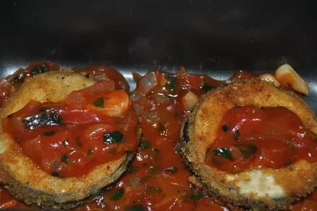 Melanzane alla parmigiana (пармиджана из баклажанов): шаг 14