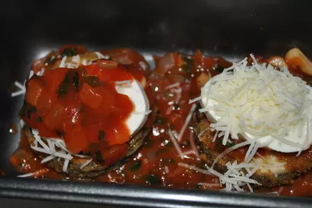 Melanzane alla parmigiana (пармиджана из баклажанов): шаг 15