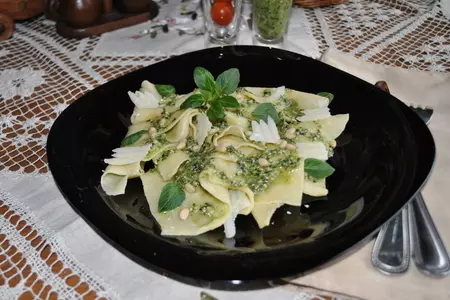 Fazzoletti di seta al pesto («шёлковые платочки» с соусом песто ): шаг 11