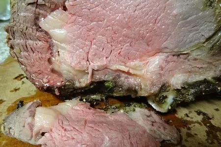 Ароматный, жареный, кусок мяса: шаг 6